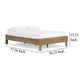 Ashley Deana Full Platform Bed | Honey Brown Wood | Low Profile Tapered Legs BM327927