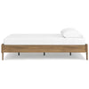 Ashley Deana Queen Platform Bed | Honey Brown Wood | Low Profile Tapered Legs BM327928
