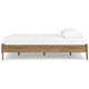 Ashley Deana Queen Platform Bed | Honey Brown Wood | Low Profile Tapered Legs BM327928