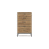 Ashley Deana Tall Dresser Chest | 5 Drawers | Brown Wood | Black Metal | 51’’ BM327930