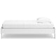Ashley Alli Twin Size Platform Bed | Modern Matte White Wood | Low Profile BM327932