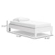 Ashley Alli Twin Size Platform Bed | Modern Matte White Wood | Low Profile BM327932