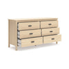 Ashley Abis Wide Dresser | 6 Drawers | Metal Handles | Natural Brown | 62’’ BM327940