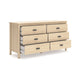 Ashley Abis Wide Dresser | 6 Drawers | Metal Handles | Natural Brown | 62’’ BM327940