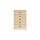 Ashley Abis Tall Dresser Chest | 5 Drawers | Natural Brown Wood | Black | 50’’ BM327941