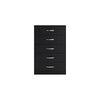 Ashley Finny Tall Dresser Chest | 5 Drawer | Matte Black | Silver Metal | 46’’ BM327944
