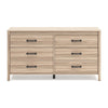 Ashley Bette Wide Dresser | 6 Drawers | Classic Light Oak Brown Finish | 60’’ BM327951