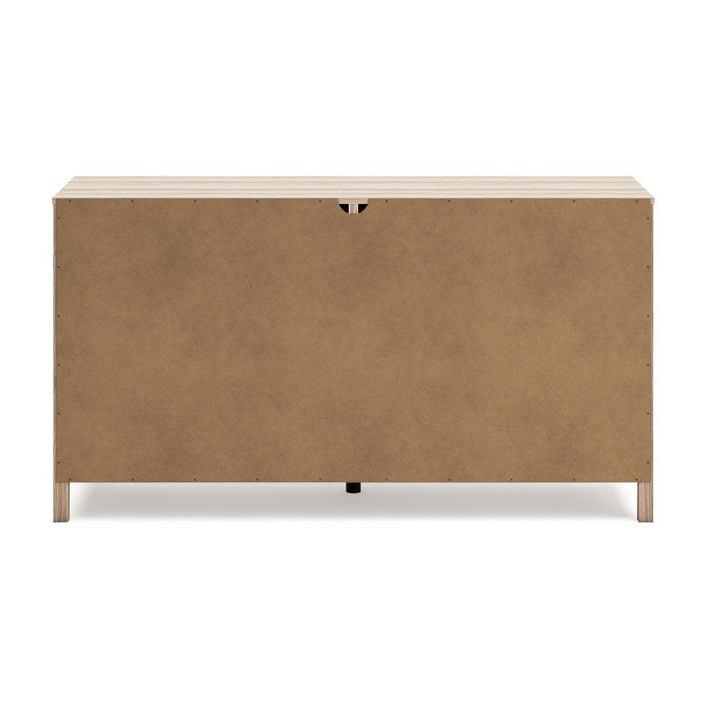 Ashley Bette Wide Dresser | 6 Drawers | Classic Light Oak Brown Finish | 60’’ BM327951