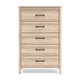 Ashley Bette Tall Dresser Chest | 5 Drawers | Light Oak Brown Finish | 60’’ BM327952