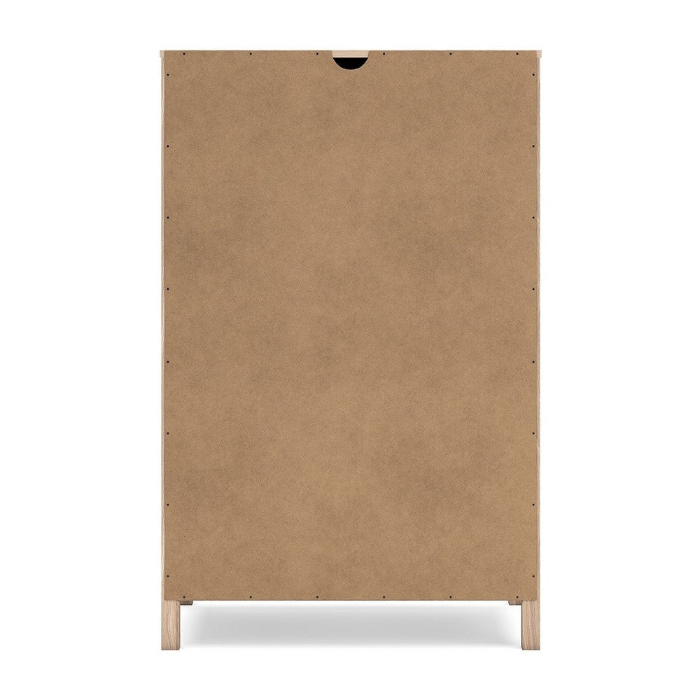 Ashley Bette Tall Dresser Chest | 5 Drawers | Light Oak Brown Finish | 60’’ BM327952