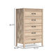 Ashley Bette Tall Dresser Chest | 5 Drawers | Light Oak Brown Finish | 60’’ BM327952