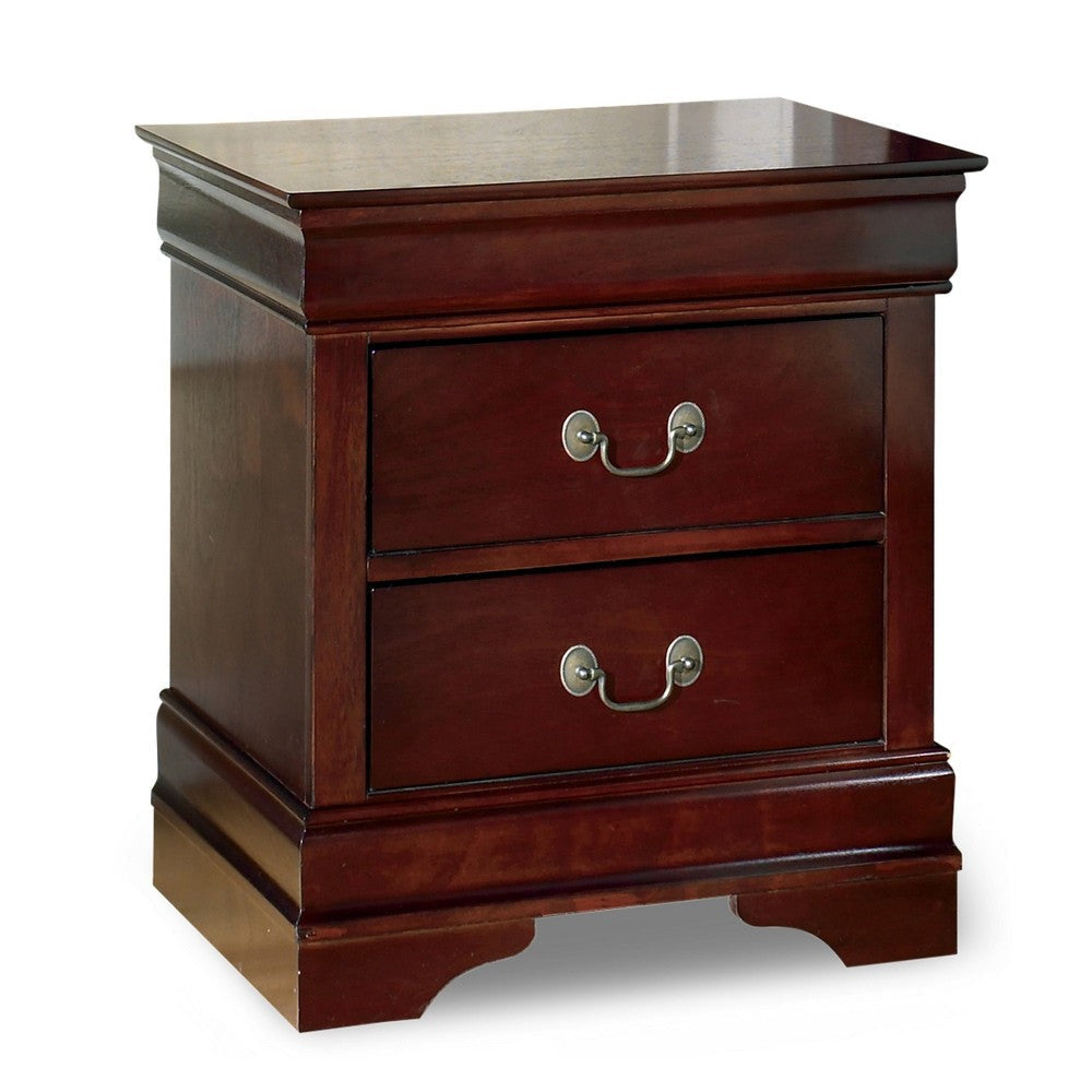 Ashley Deyr Nightstand | 2 Drawers | Bronze | Louis Philippe Molding Brown BM327959