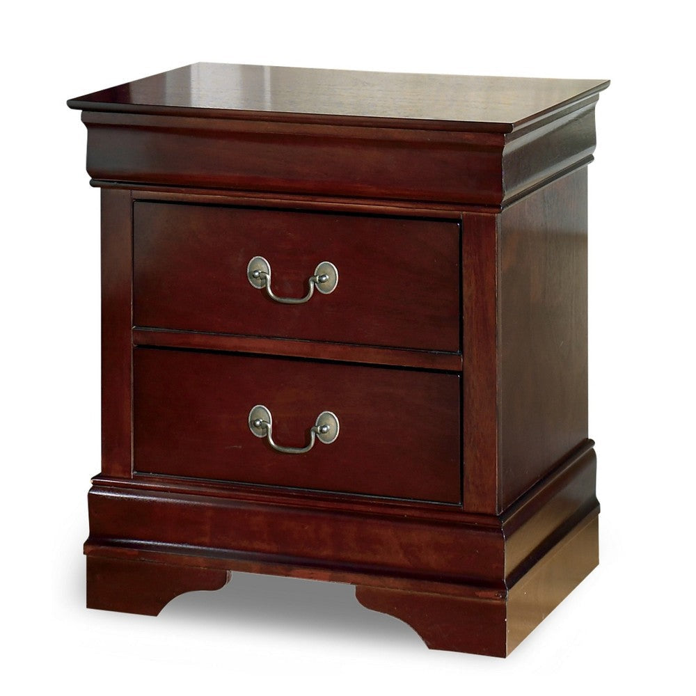 Ashley Deyr Nightstand | 2 Drawers | Bronze | Louis Philippe Molding Brown BM327959