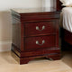 Ashley Deyr Nightstand | 2 Drawers | Bronze | Louis Philippe Molding Brown
