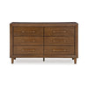 Ashley Jeyn Wide Dresser | 6 Drawers | Traditional Dark Brown Solid Hardwood BM327966