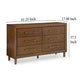 Ashley Jeyn Wide Dresser | 6 Drawers | Traditional Dark Brown Solid Hardwood BM327966