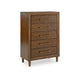 Ashley Jeyn Tall Dresser Chest | 5 Drawer | Traditional Dark Brown Solid Wood