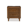 Ashley Jeyn Nightstand | 2 Drawers | Traditional Dark Brown Solid Hardwood BM327968