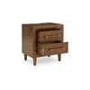 Ashley Jeyn Nightstand | 2 Drawers | Traditional Dark Brown Solid Hardwood BM327968