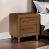 Ashley Jeyn Nightstand | 2 Drawers | Traditional Dark Brown Solid Hardwood BM327968