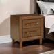 Ashley Jeyn Nightstand | 2 Drawers | Traditional Dark Brown Solid Hardwood BM327968