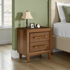Ashley Jeyn Nightstand | 2 Drawers | Traditional Dark Brown Solid Hardwood