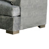 Lewis Loveseat with 2 Accent Pillows 67 Inch Gray Fabric