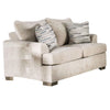 Lewis Loveseat with 2 Accent PIllows, 67 Inch, Cream Fabric