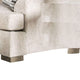 Lewis Loveseat with 2 Accent PIllows 67 Inch Cream Fabric