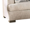 Lewis Sofa with 4 Accent PIllows 92 Inch Cream Polyester BM327993