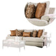 Adow Sofa, 4 Accent PIllows 1 Lumbar 101 Inch Sand Caramel BM328001