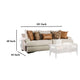 Adow Sofa, 4 Accent PIllows 1 Lumbar 101 Inch Sand Caramel BM328001