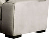 Edison Loveseat Gray Fabric 4 Throw Pillows Track Arms 75 Inch BM328036