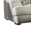 Syma Sofa Ivory Boucle 4 Throw Pillows Sloped Track Arms 102 Inch BM328039