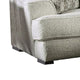 Syma Sofa Ivory Boucle 4 Throw Pillows Sloped Track Arms 102 Inch BM328039