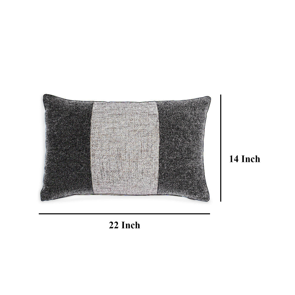 Ashley Ako 14 x 20 Lumbar Accent Throw Pillow | Spice Orange Cotton Stripe BM328064