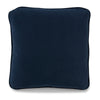Ashley Wali Square Accent Throw Pillow | 20" | Feather Fill | Blue Polyester