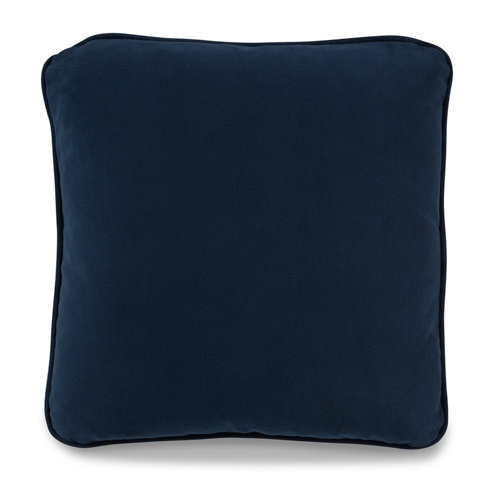 Ashley Wali Square Accent Throw Pillow | 20" | Feather Fill | Blue Polyester
