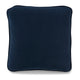 Ashley Wali Square Accent Throw Pillow | 20" | Feather Fill | Blue Polyester