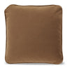 Ashley Wali Square Accent Throw Pillow | 20" | Feather Fill Brown Polyester