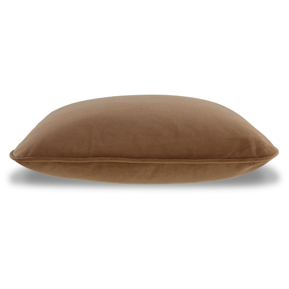 Ashley Wali Square Accent Throw Pillow | 20’’ | Feather Fill Brown Polyester BM328066