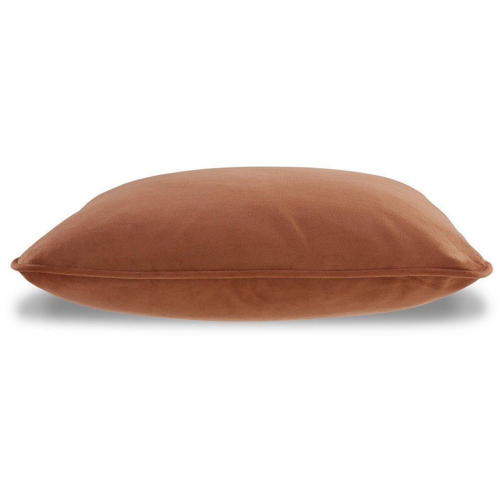 Ashley Wali Square Accent Throw Pillow | 20’’ Feather Fill Orange Polyester BM328067