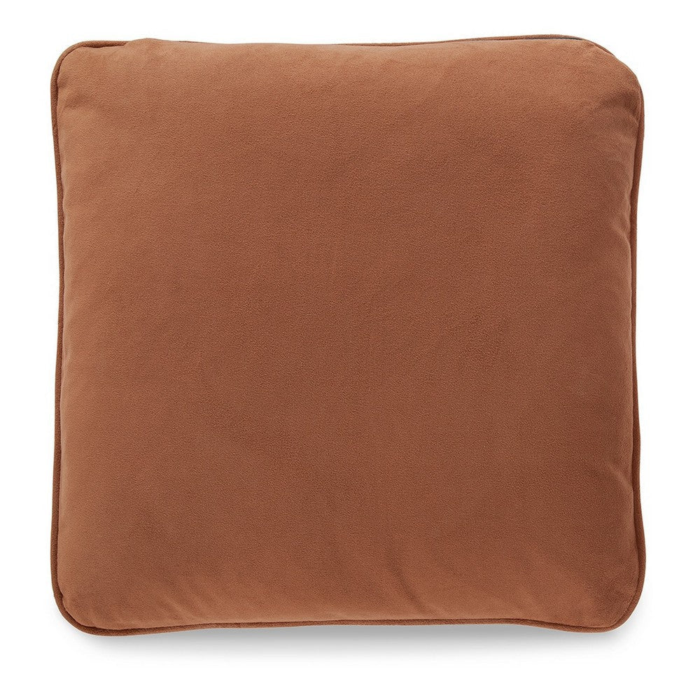 Ashley Wali Square Accent Throw Pillow | 20’’ Feather Fill Orange Polyester BM328067