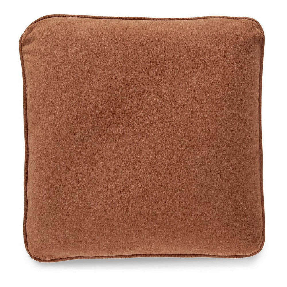 Ashley Wali Square Accent Throw Pillow | 20’’ Feather Fill Orange Polyester BM328067