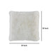 Ashley Dift Square Accent Throw Pillow | 20’’ | White Faux Rabbit Fur Face BM328070