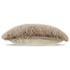 Ashley Dift Square Accent Throw Pillow | 20’’ | Taupe Beige Faux Rabbit Fur BM328071