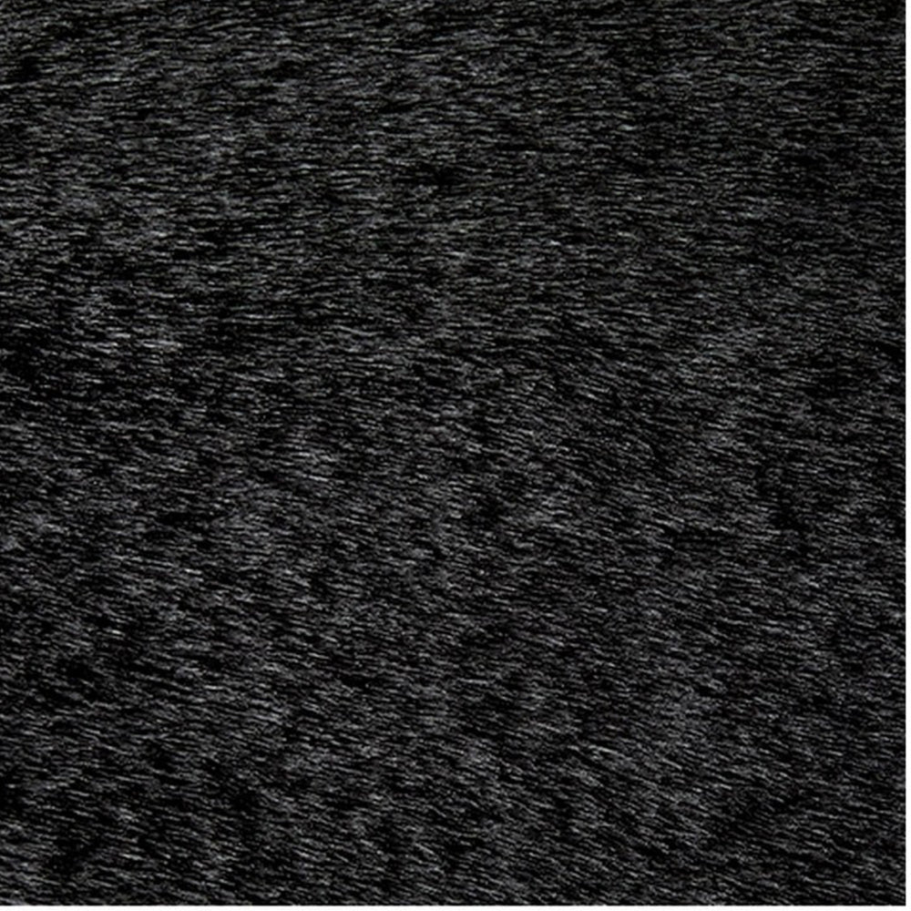 Ashley Dift Square Accent Throw Pillow | 20’’ | Black Faux Rabbit Fur Face BM328072