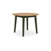Ashley Gasy Dining Table | Extendable 26-42" | Dark Green Wood | 2 Leaves