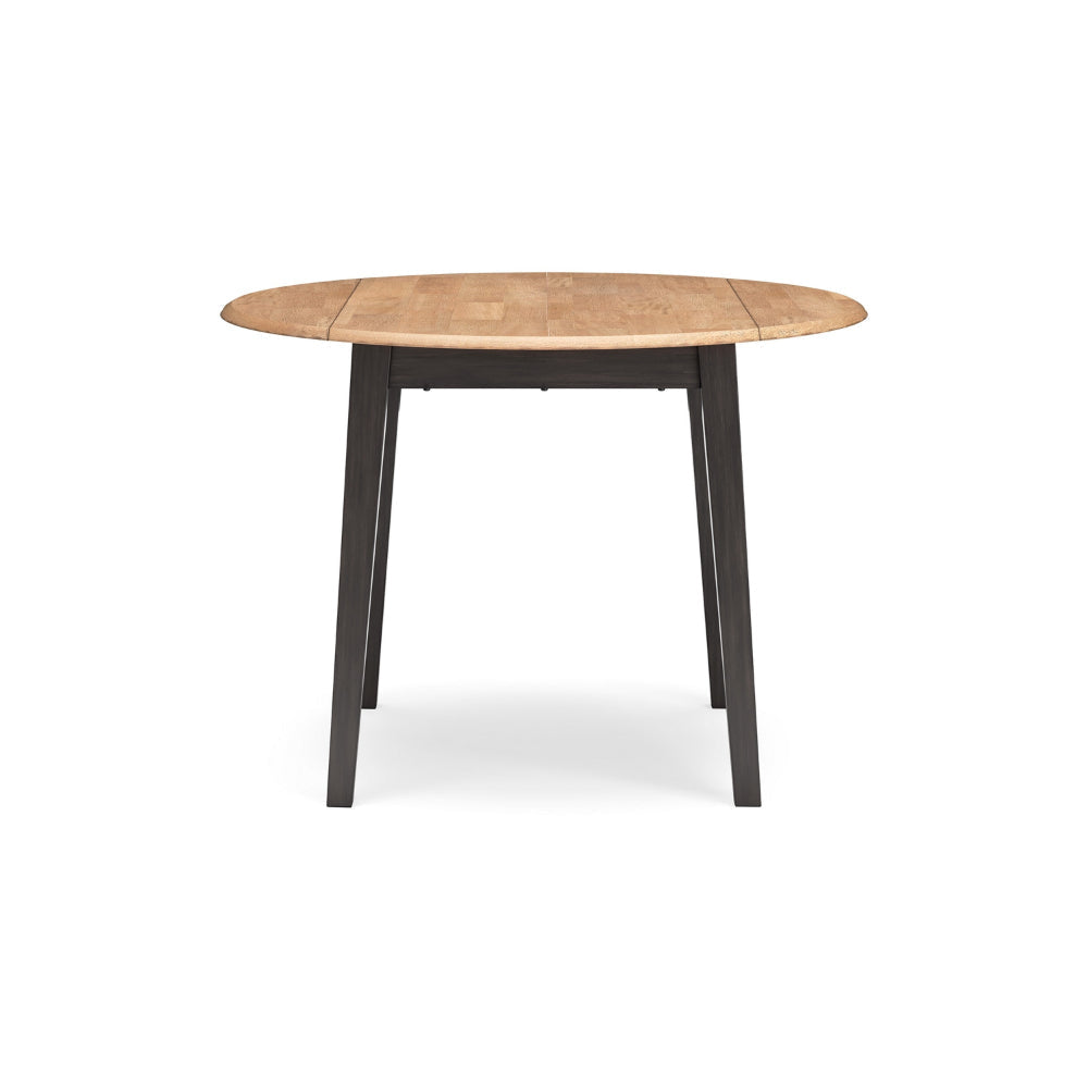 Ashley Gasy Dining Table | Extendable 26-42’’ | Dark Brown Wood | 2 Leaves BM328075