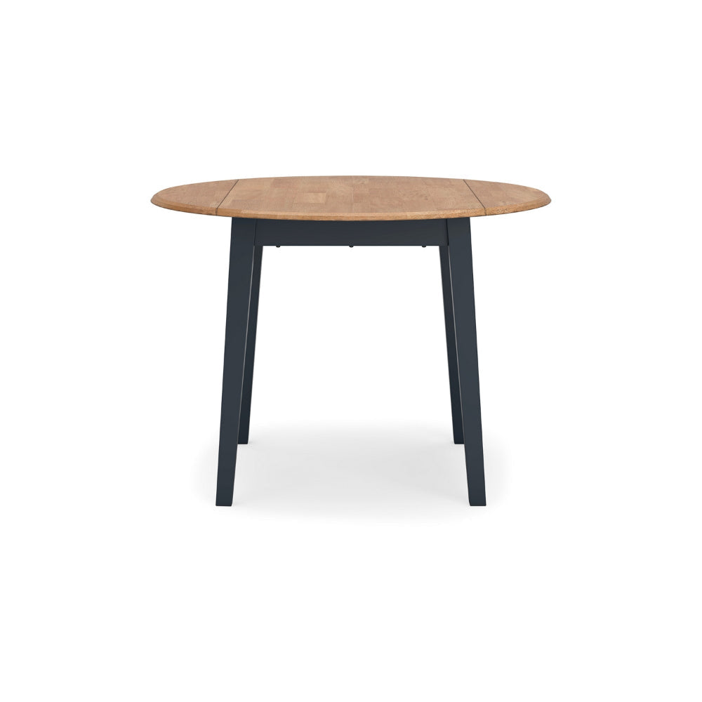 Ashley Gasy Dining Table | Extendable 26-42’’ | Dark Blue | Wood | 2 Leaves BM328076